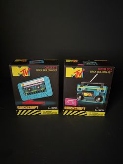 MTV BrickCraft Cassette & Boom Box Building Sets