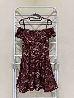 Red Lace Party Dress