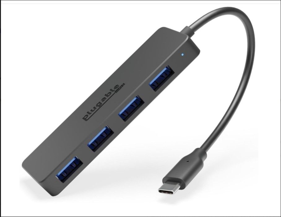 Plugable 4-Port USB?3.0 Hub (USB-C Adapter) for Laptops & Tablets