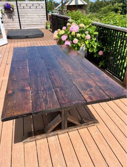 Farmhouse Trestle Dining Table