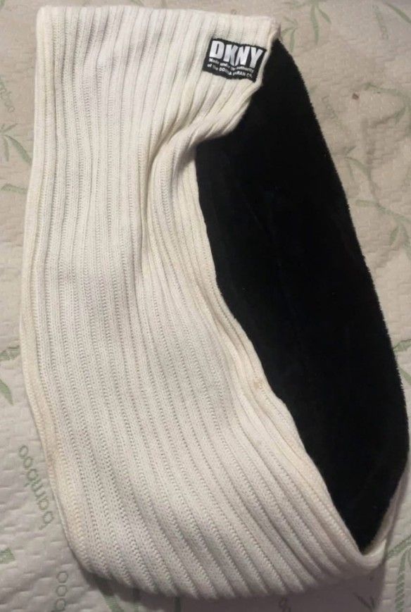 Black White Scarf DKNY