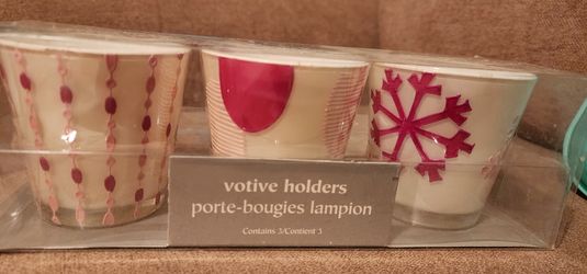 3 Votive Holders