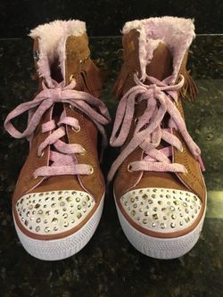 Skechers Twinkletoes high tops with fringe - Size 1