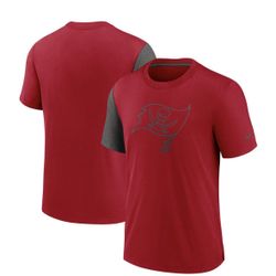Men's Red, Pewter Tampa Bay Buccaneers Pop Performance 3XL T-shirt NWT