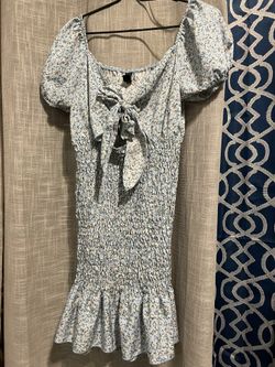 Pretty Baby blue flowery dress