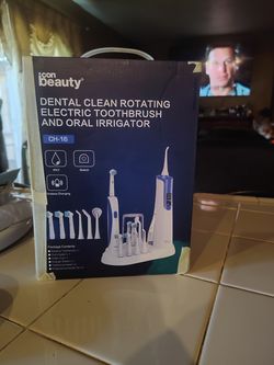 Dental clean rotating electric toothbrush and oral irrigator