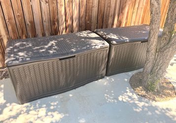 180  Gal.​ Resin Deck Box-​Brown