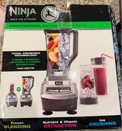 Ninja Professional Blender 1100W – 72oz Pitcher + 2 Smoothie Cups