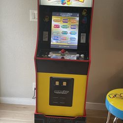 Arcade 1up Pacman Legacy Edition w/ matching stool