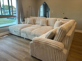 (ANY COLOR) Brand new pullout sectional corduroy plus