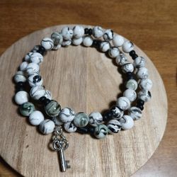 Homemade Ceramic Bead Bracelet 