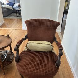 Brown And Wood Chairs (set of 2)