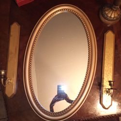 Espejo y candeleros Home interior