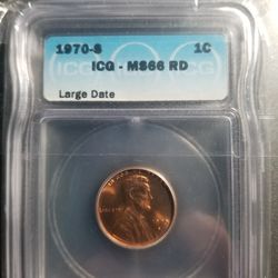 1970 S MS66 Lincoln cent