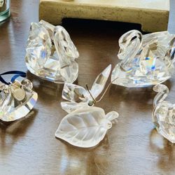 SWAROVSKI CRYSTAL SWAN FIGURES and More 