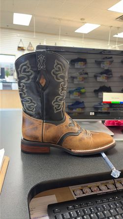 Western Cowboy Boot Two-Tone Leather
