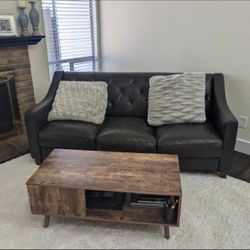 Genuine Top Grain Leather Sofa