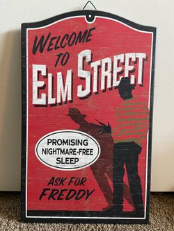 Spirit Halloween Nightmare on Elm Street Wood Poster