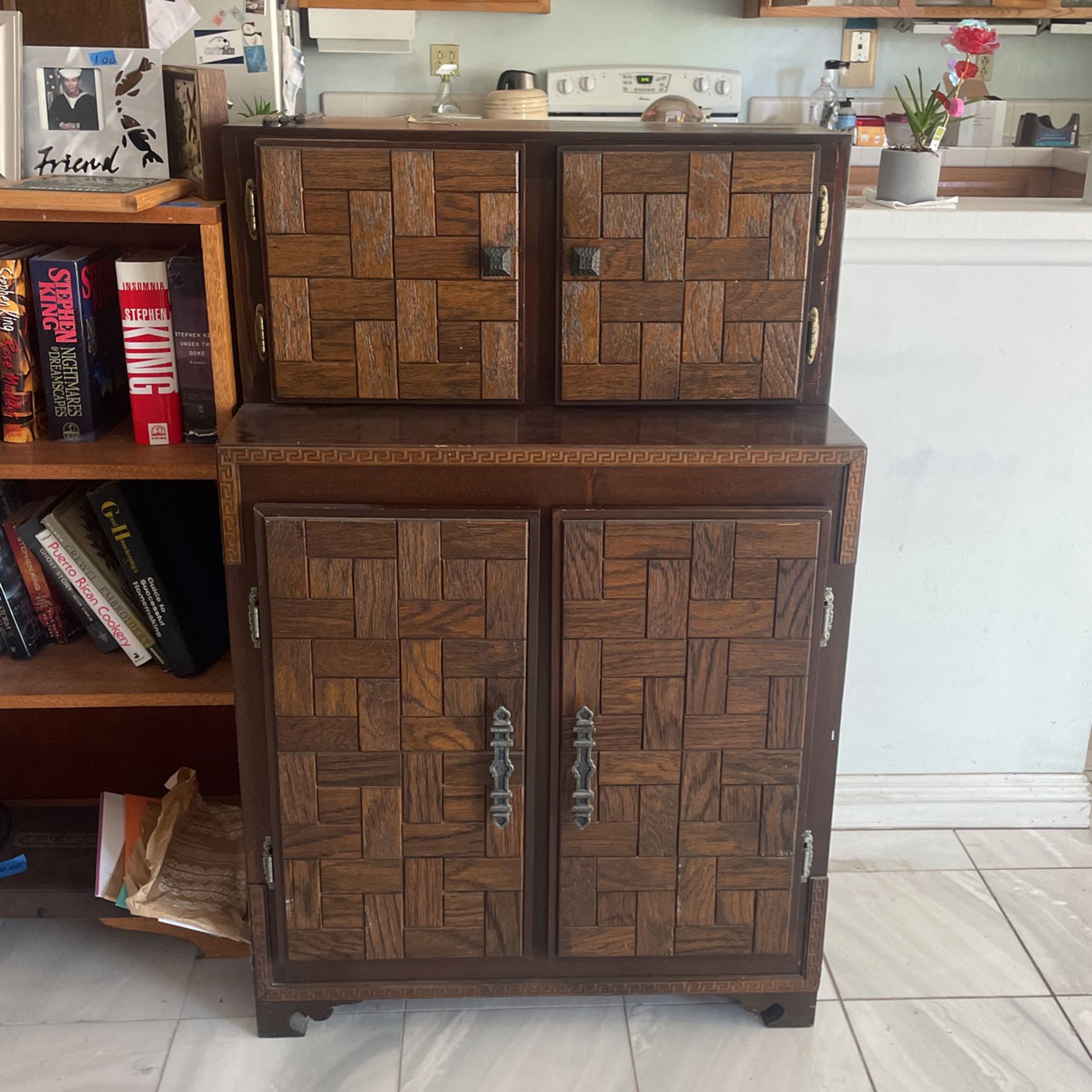 Vintage Wood Cabinet 