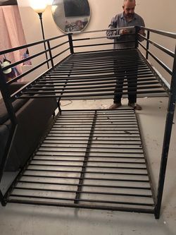 Black Metal Bunk Bed Frame