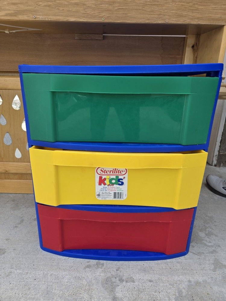 Kids Storage With 3 Drawer