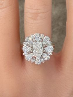 10KT 3Ctw VS2/F  Lab Diamond Anniversary Ring