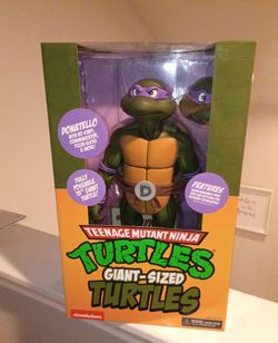 TMNT Teenage Mutant Ninja Turtles Cartoon 1/4 Scale Donatello Giant-Size NECA         (3)