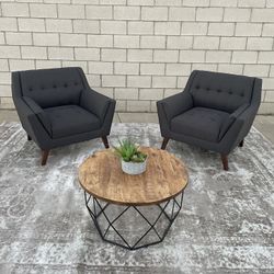 *Free Delivery* Gray Modern Accent Chair Couch Sofa