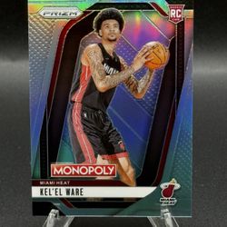 2024-25 Panini Prizm Monopoly Light Blue Prizm #30 Kel'el Ware RC #/249