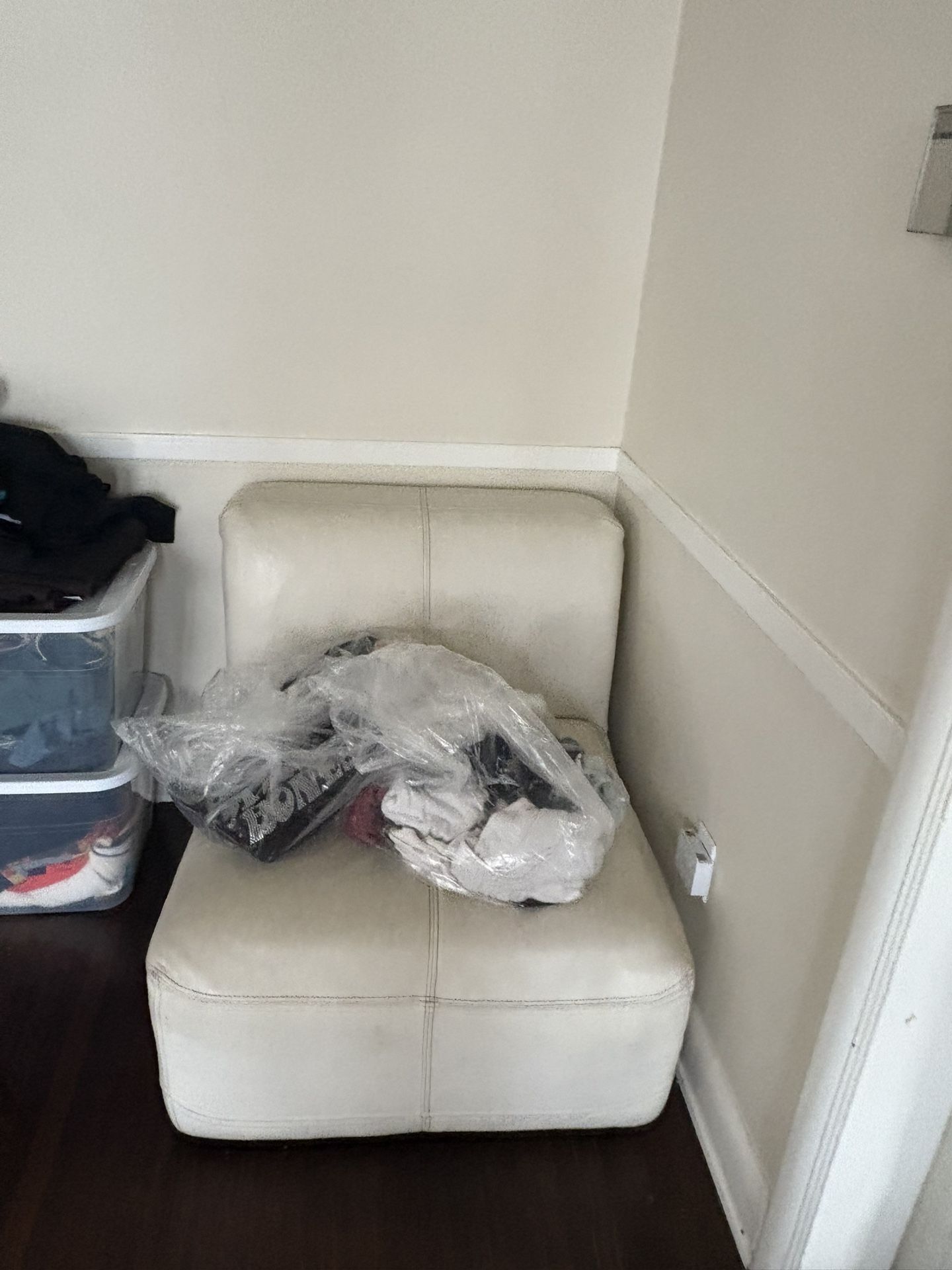 3 Piece Leather Couch + Leather Ottoman