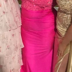 Hot Pink Prom Dress 