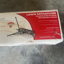 Brinly Tow-Behind Lawn Dethatcher