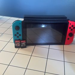 Nintendo Switch With 2 Games!