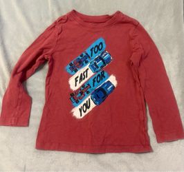 Youth boys 5 race car shirt