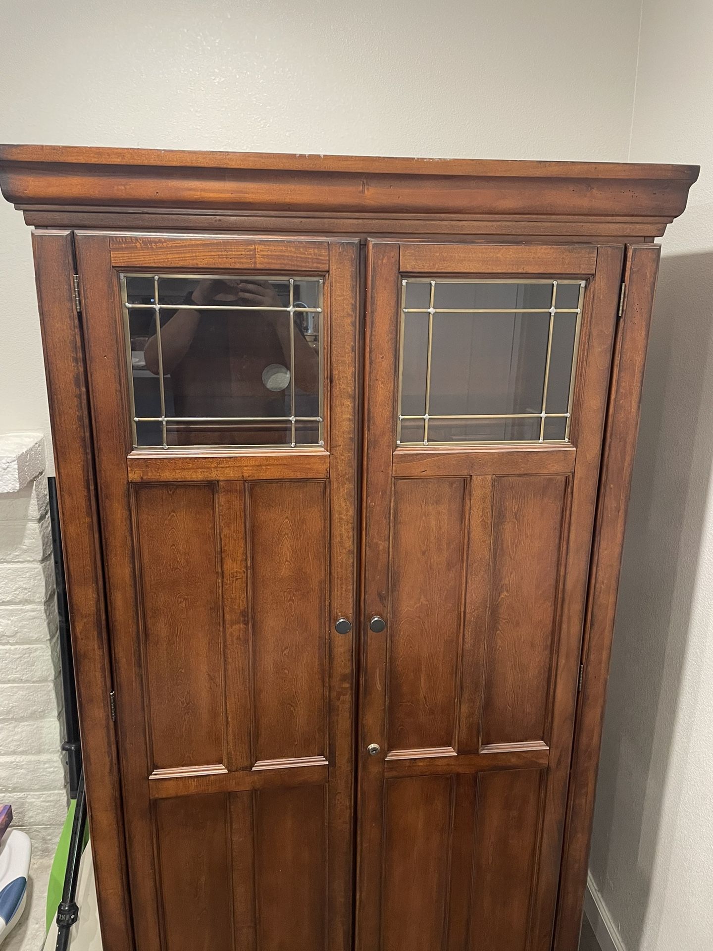 Mission Craftsman Style Armoire Desk