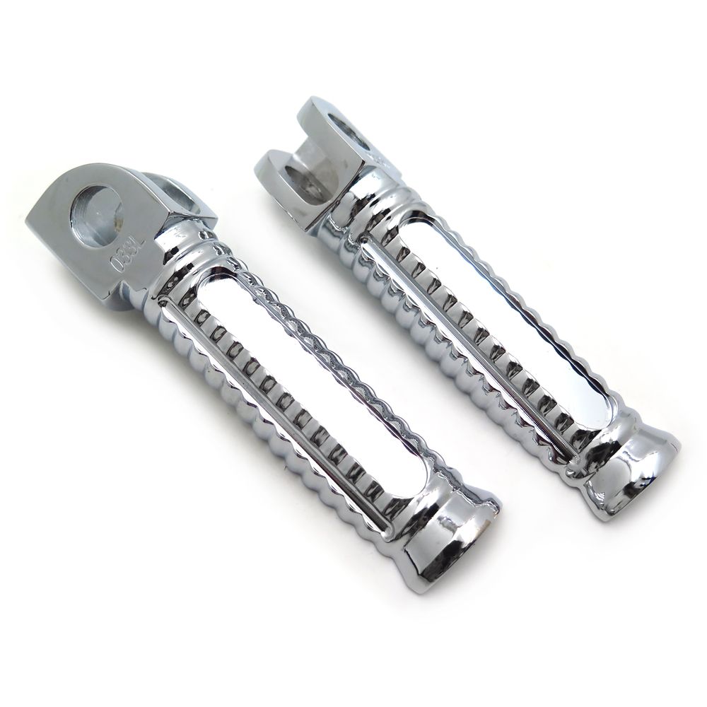 Chrome FootPeg For Kawasaki ZX-6R 636RR Z750 ZZR 750 ZX-9R Z1000 ZX-10R 12R 14R PN: MT216-033-CD