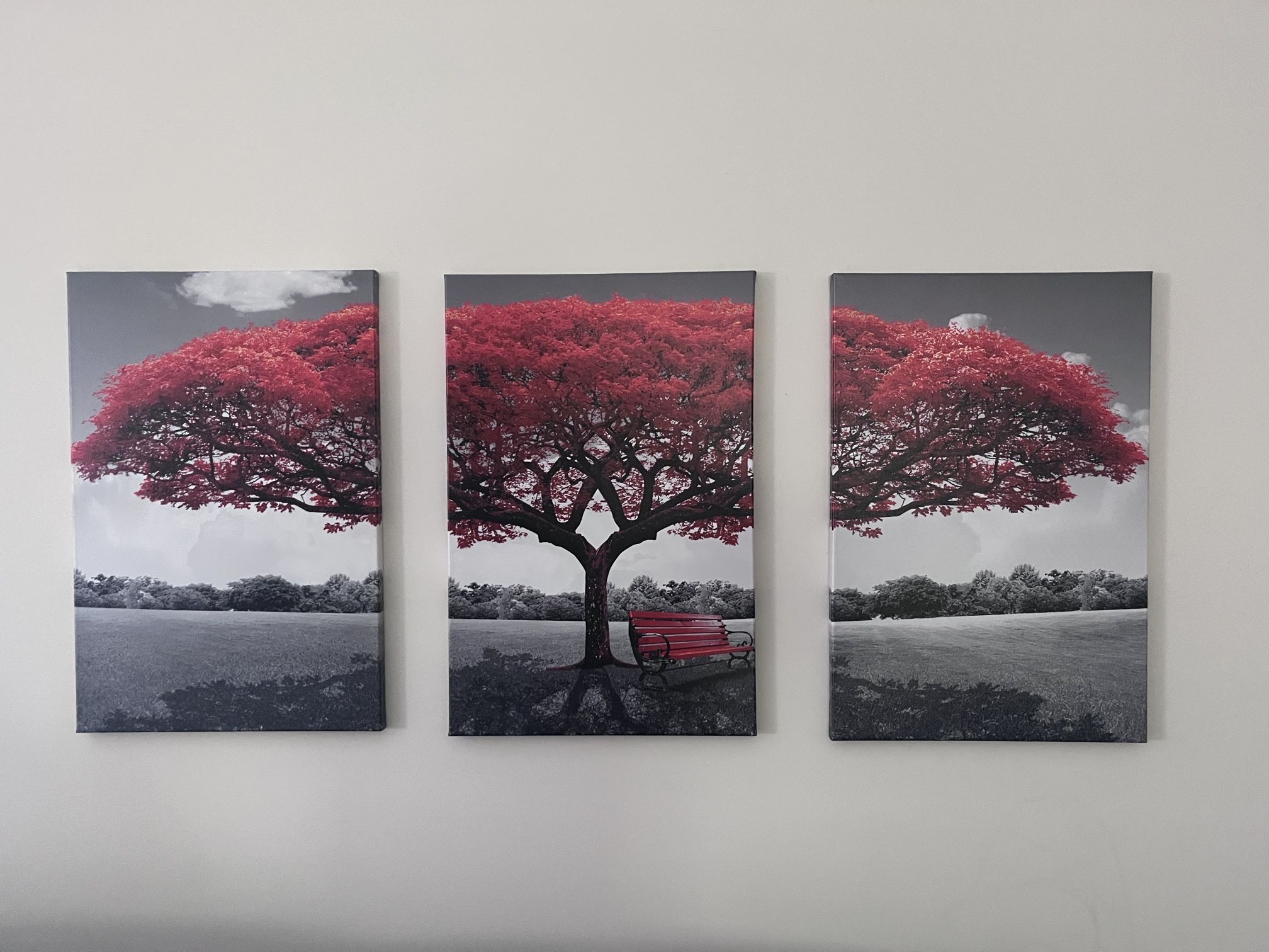 Wall Art, Autumn Tree, Painting On Canvas