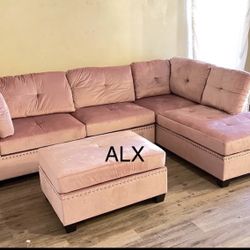 Brand New Sectional With Ottoman Free Delivery 