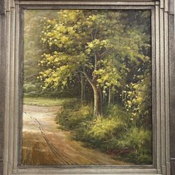 Forest Morning Landscape Oil Painting