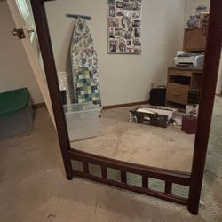 Wooden Antique Mirror 