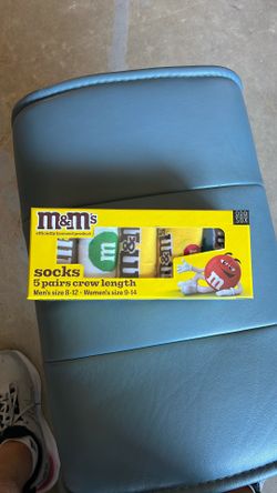 M&M’s Crew Socks - 5 Pack New In Box