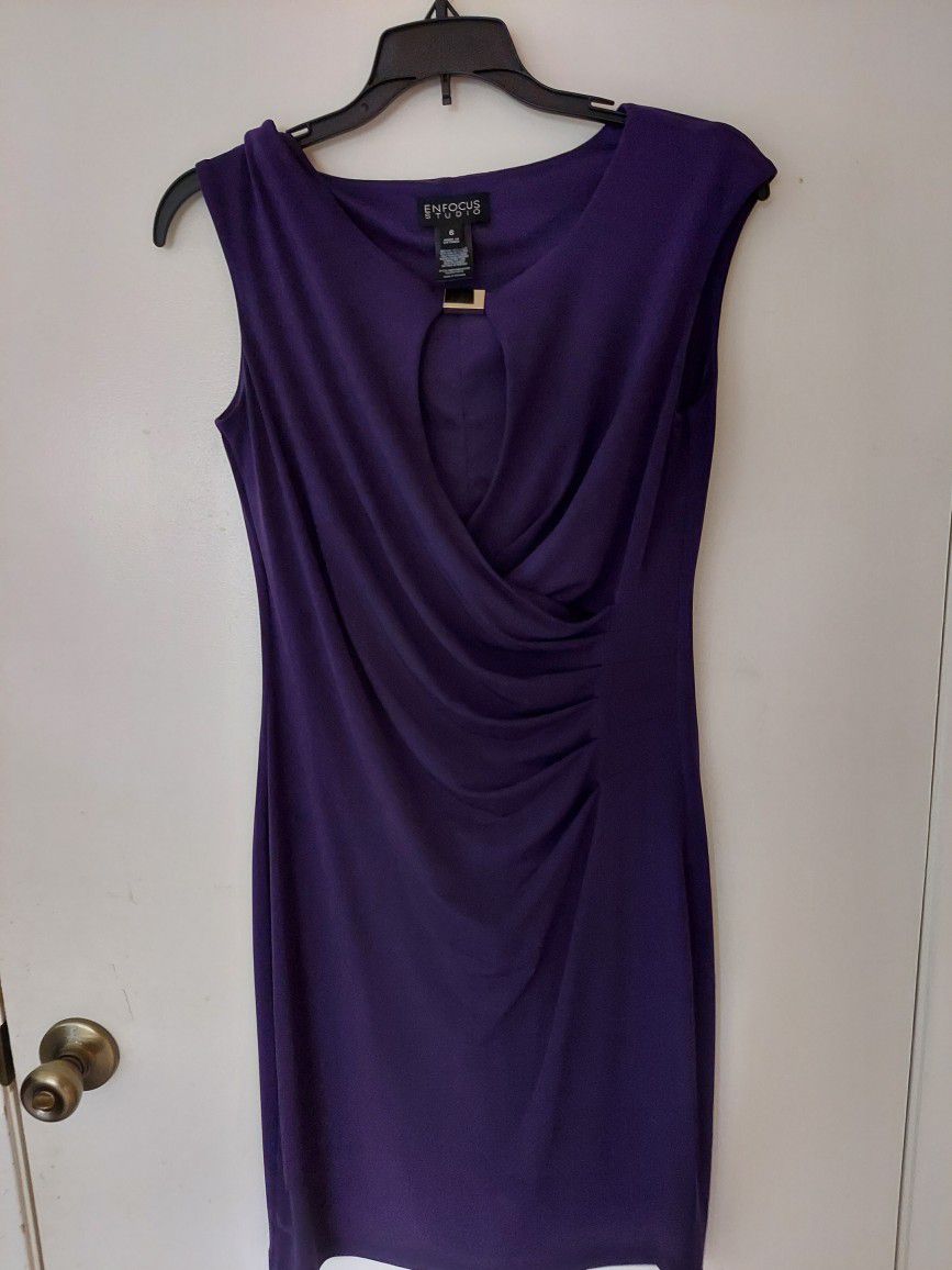 Enfocus Studio Purple Dress Size 6
