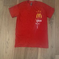TRAVIS SCOTT x McDonald’s Crew T-Shirt Size Small