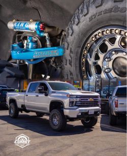 Chevy 2500 Z71 with King Shocks + Toyo RT Pro + Kmc Mesa Forged BL !!
