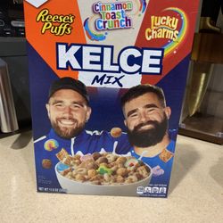 Kelce Brothers Limited Edition Kelce Mix Cereal Box 11.5 oz. SEALED BOX
