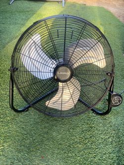 Lasko Commercial 20" High Velocity Fan, 3 Speeds, Floor/Wall-Mount, Black