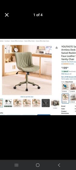 NEW YOUTASTE Deep Green Office Chair