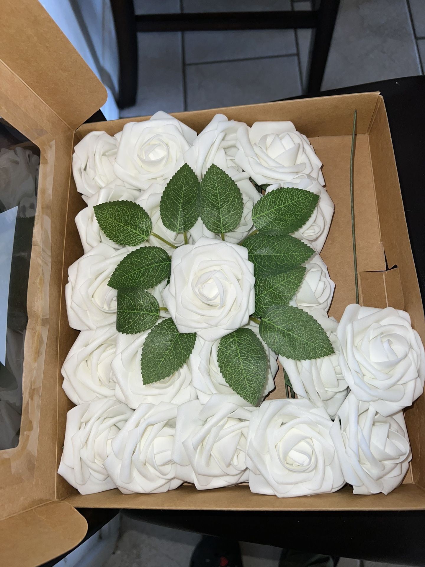 White Roses Artificial