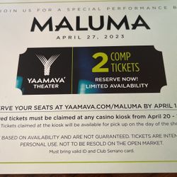 MALUMA April 27th 
