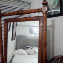 Antique Bamboo Swivel Body size Mirror